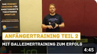 Tischtennis-Mindset-Coaching für Anfänger: Balleimerübungen zur Steigerung des Erfolgs.