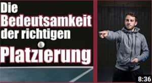 Tischtennis-Tipps zur Platzierung: Wichtigkeit der richtigen Strategien für bessere Spieltechnik.