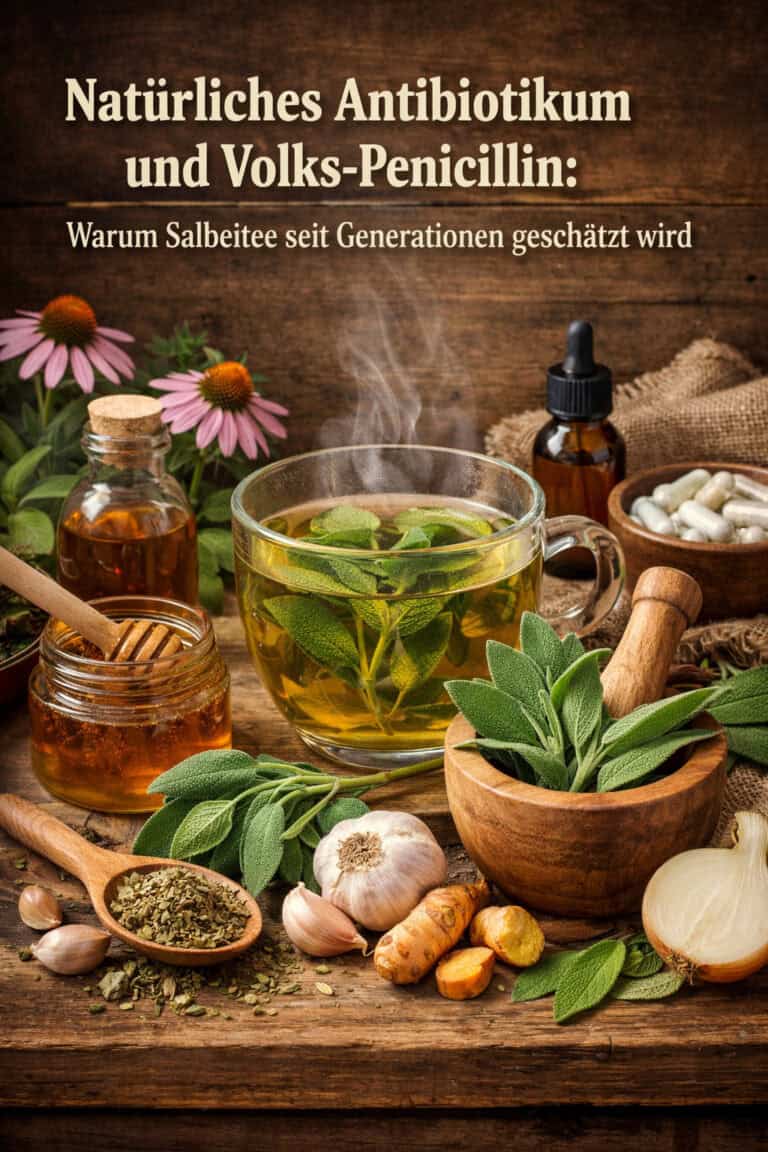 Kräuter und Heilpflanzen für natürliche Antibiotika und Volksheilmittel.