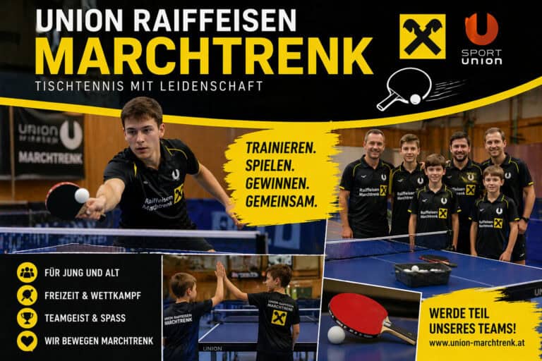 Union Raiffeisen Marchtrenk – Tischtennis mit Herz, Tradition und Zukunft