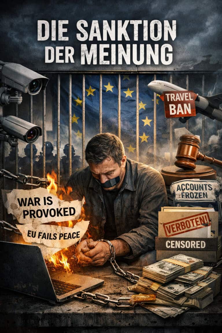 Symbolbild für Zensur, Meinungsfreiheit und politische Konflikte in Europa.