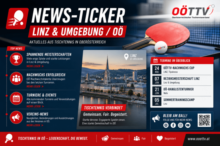 🏓 News-Ticker Woche 31 – Linz & Umgebun/ OÖ