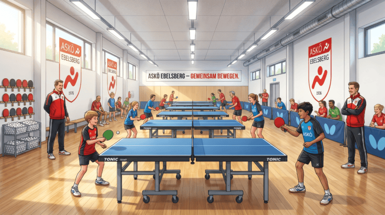 Tischtennis-Training ASKÖ Ebelsberg für alle Altersgruppen und Niveaus. Spaß und Fitness beim Tischtenn.