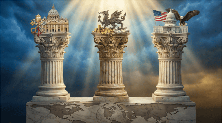 Die drei Säulen der Macht: Vatikan, City of London und Washington D. C.