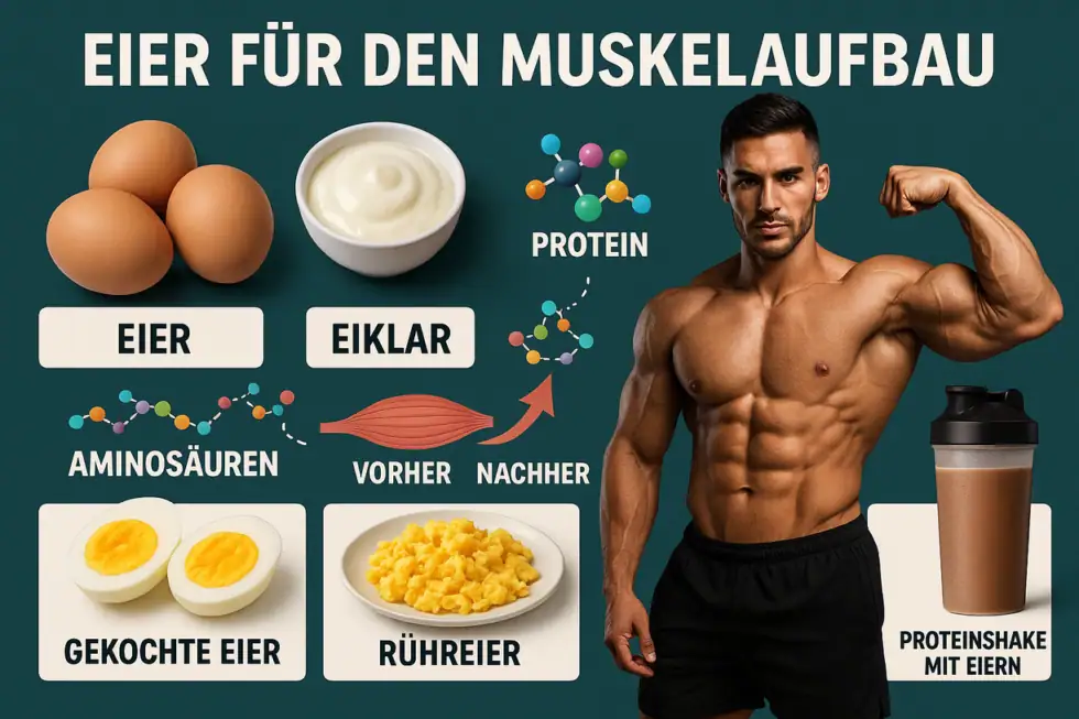 Die Kraft der Eier: Tipps und Rezepte für Muskelaufbau