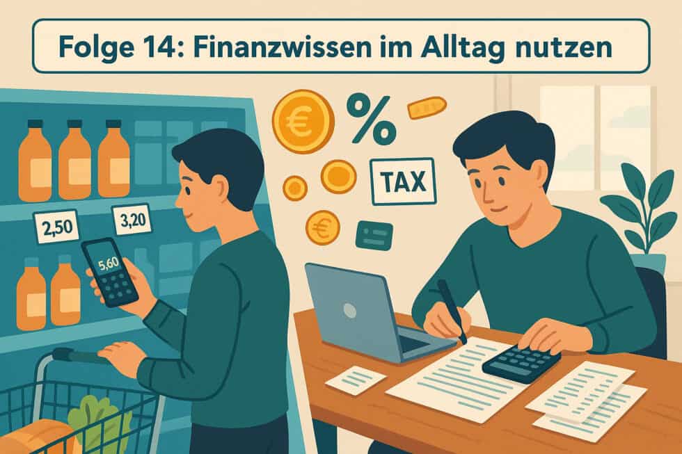 Geld sparen beim Einkaufen und geschickt Steuern sparen