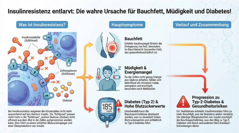 Insulinresistenz: Bauchfett, Müdigkeit & Diabetes-Risiko dauerhaft senken!