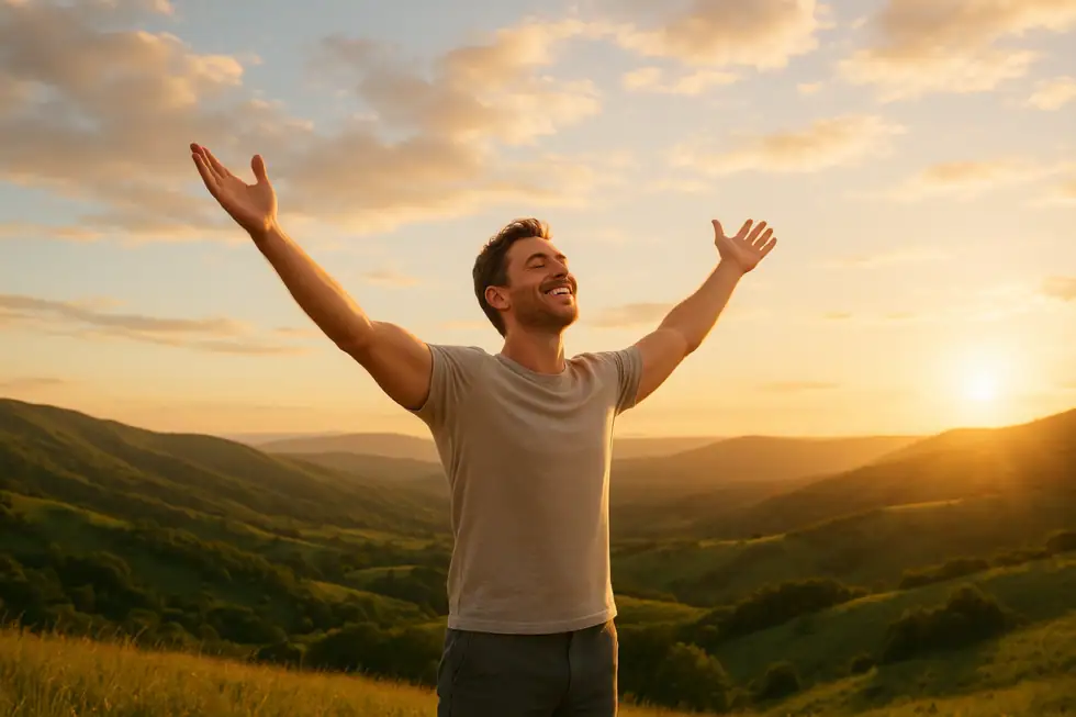 Erfülltes Leben, Zufriedenheit und Gesundheit, Einstellung