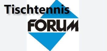 Tischtennis Forum Logo mit modernem Design für deutschsprachige Tischtennis-Community.