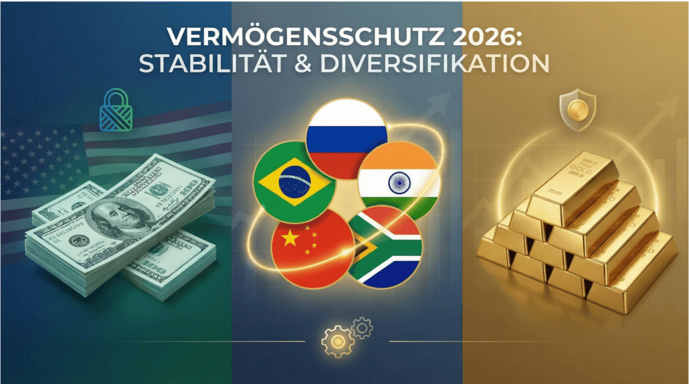 Dollar, BRICS & Gold: Wie Bürger 2026 ihr Vermögen absichern können