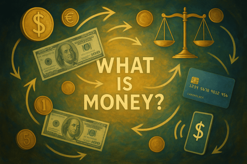 Geld verstehen: Funktionen, Wert, Grundlagen der Finanzen.