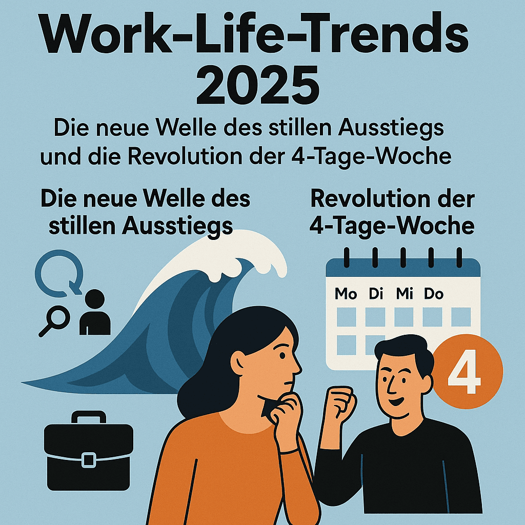 Arbeitswelt 2025: Ruhiger Ausstieg und Vier-Tage-Woche.